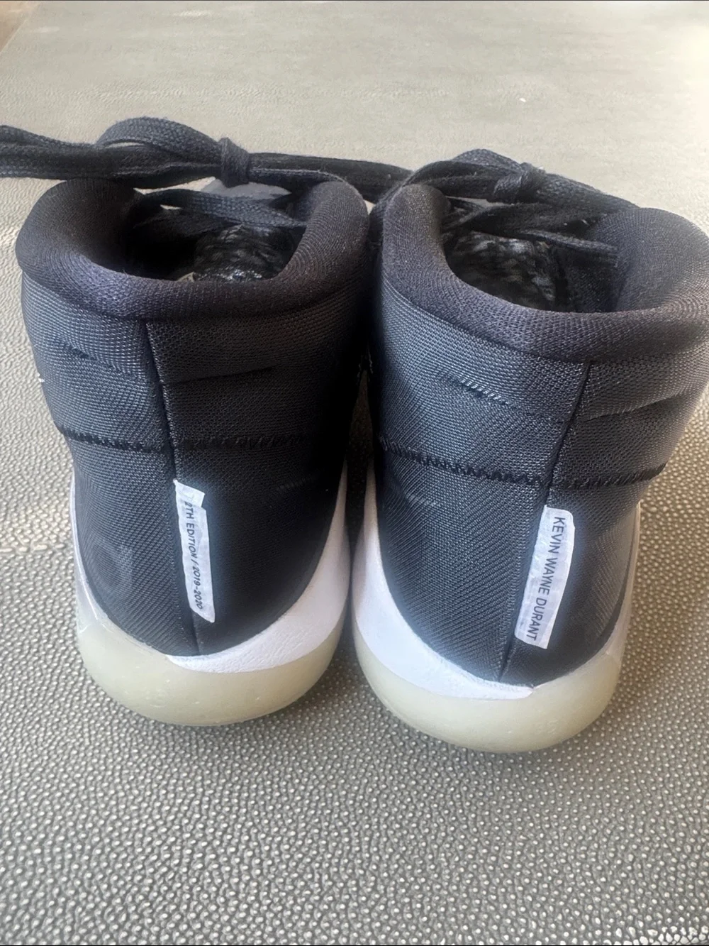 Nike KD Black and White High-Top Athletic Basketball Shoes